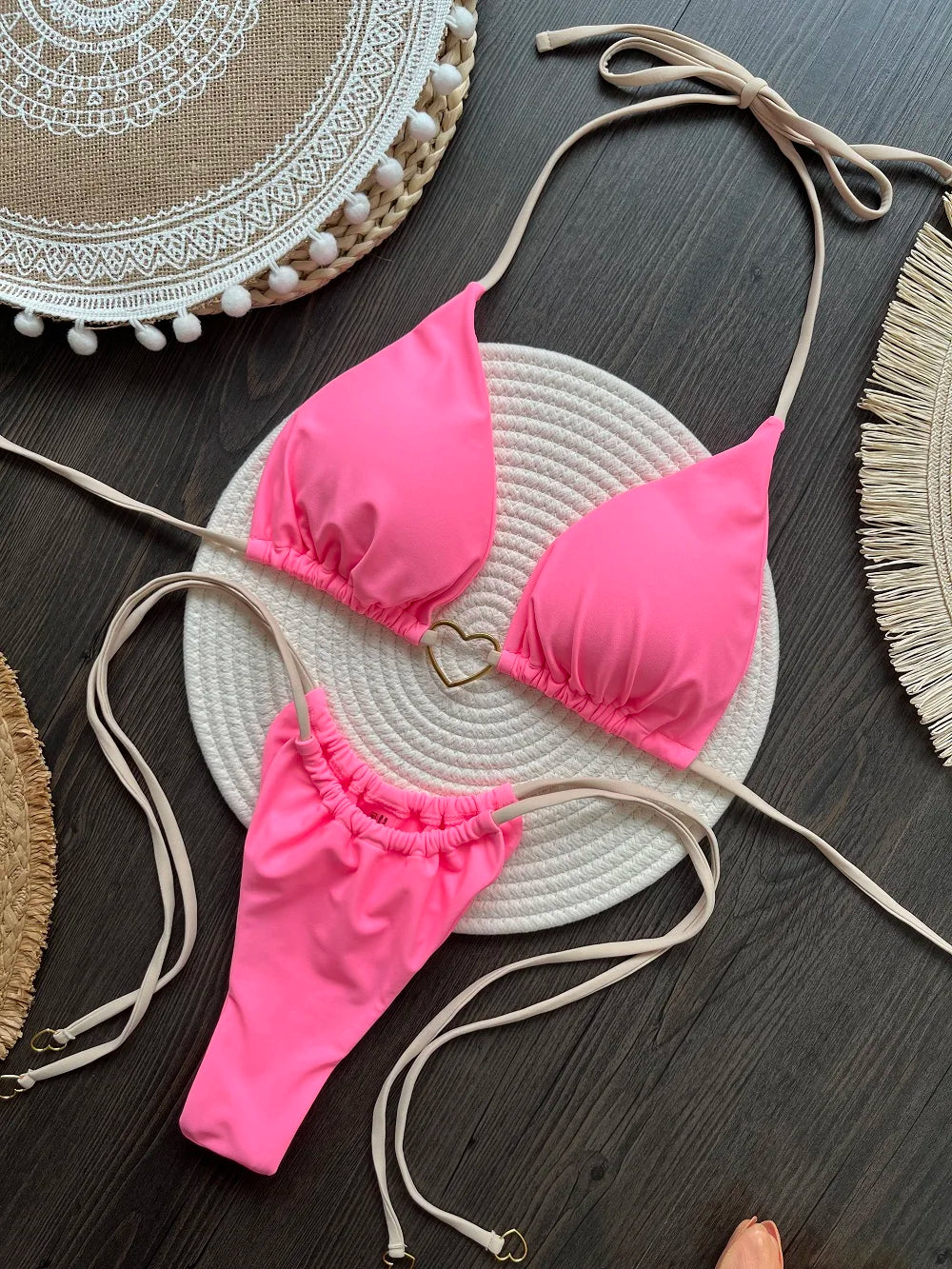 Sexy Print Brazilian Bikini Set – Women’s Thong Beach Swimwear
