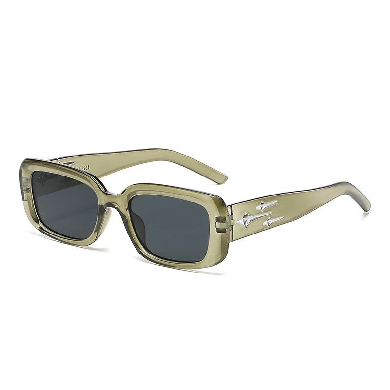 Retro Y2K Small Square Sunglasses – Fashion Cat Eye Mirror Shades