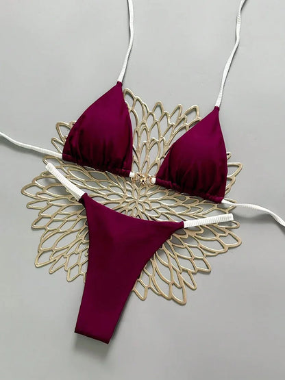 Micro Brazilian Bikini Push Up 2026 – Sexy Thong Swimsuit