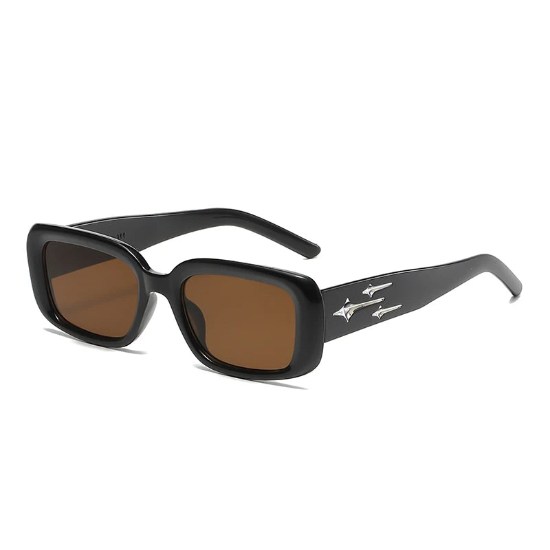 Retro Y2K Small Square Sunglasses – Fashion Cat Eye Mirror Shades