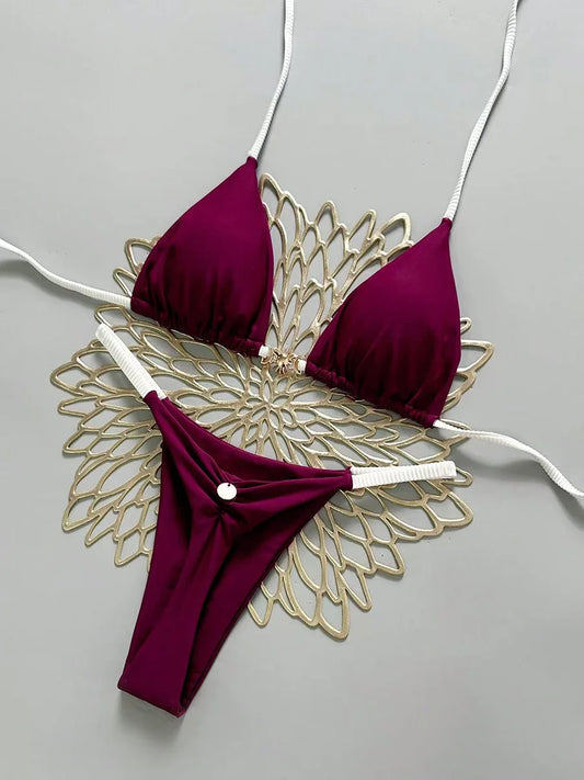 Micro Brazilian Bikini Push Up 2026 – Sexy Thong Swimsuit