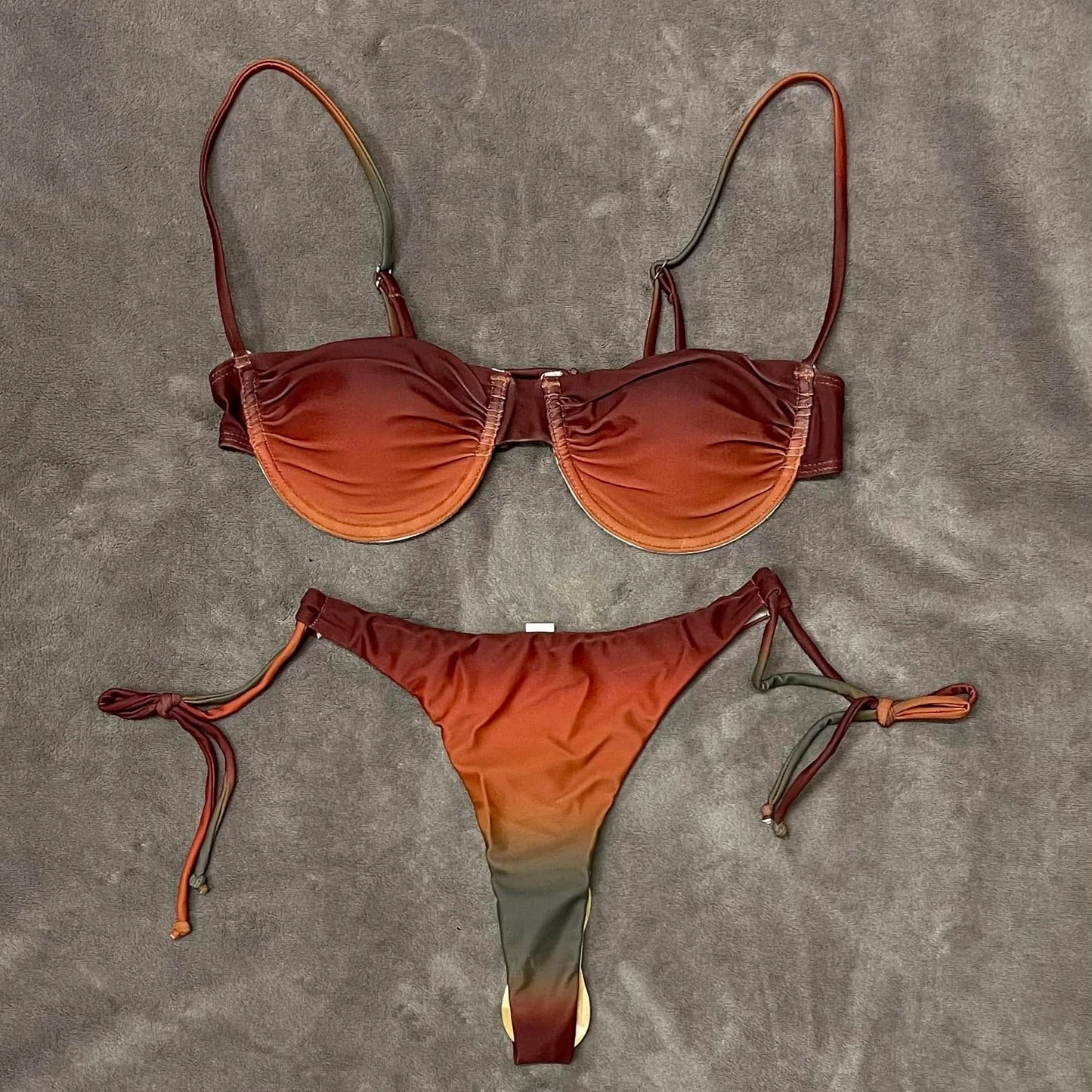 Sexy Push Up Micro Bikini Set – Women’s Brazilian Low Waist Patchwork Swimwear