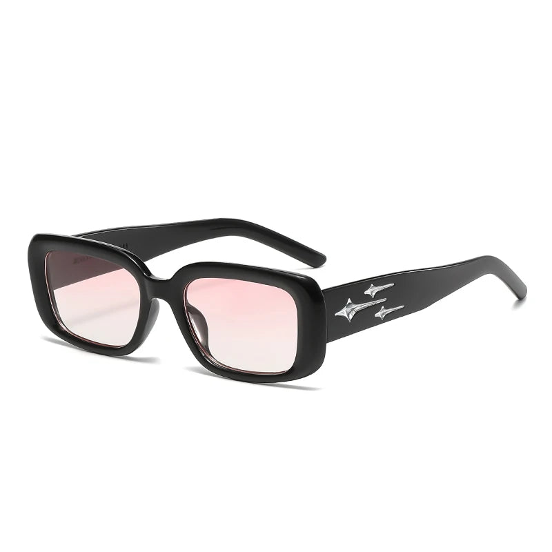 Retro Y2K Small Square Sunglasses – Fashion Cat Eye Mirror Shades