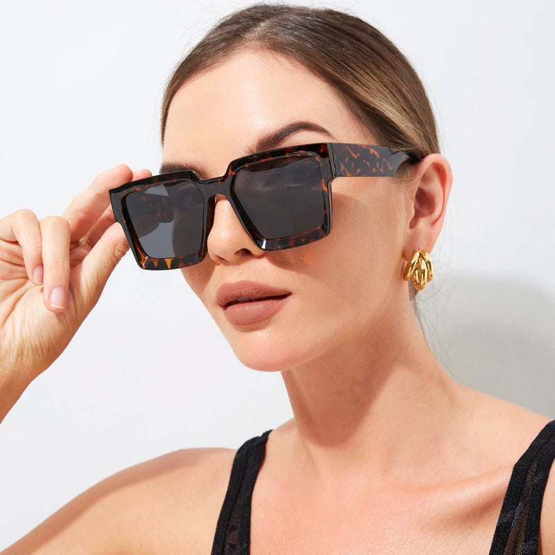 Retro Small Square Sunglasses – Vintage Designer UV400 Shades