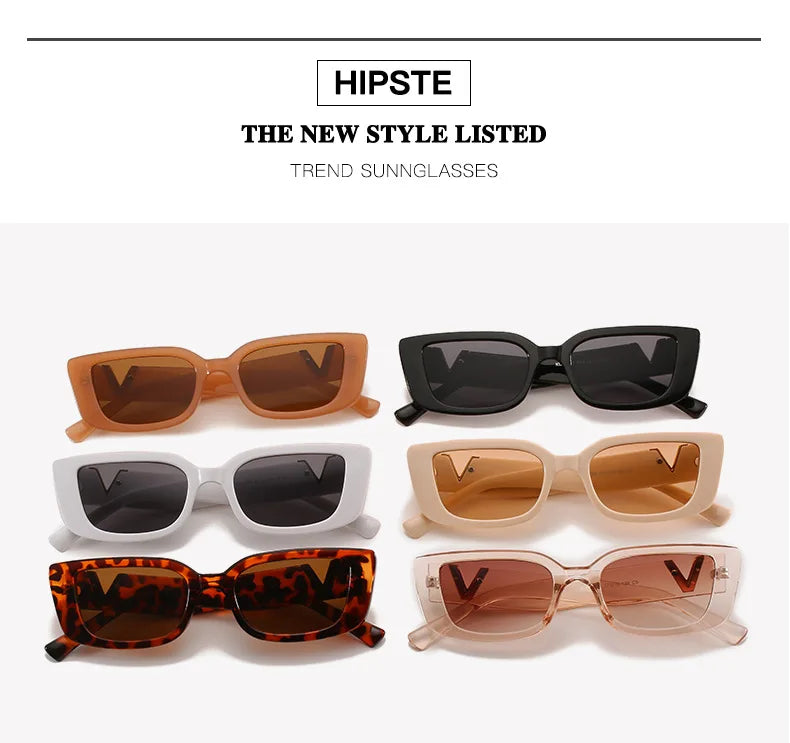 Vintage Designer Small Square Sunglasses – Classic Black Women’s Shades