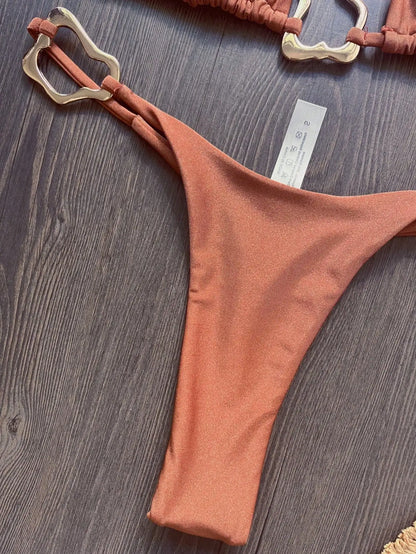Halter Micro Bikini Set – Sexy Brazilian Beachwear