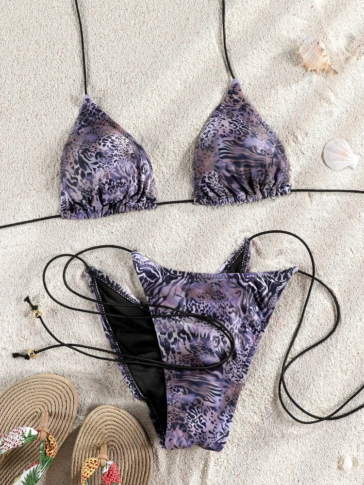 Bandage High Cut Bikini Set – Sexy Beachwear