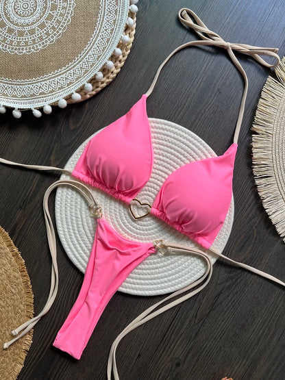 Sexy Print Brazilian Bikini Set – Women’s Thong Beach Swimwear