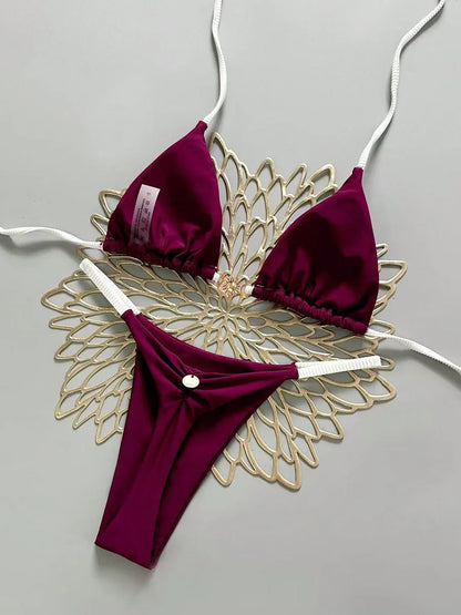 Micro Brazilian Bikini Push Up 2026 – Sexy Thong Swimsuit