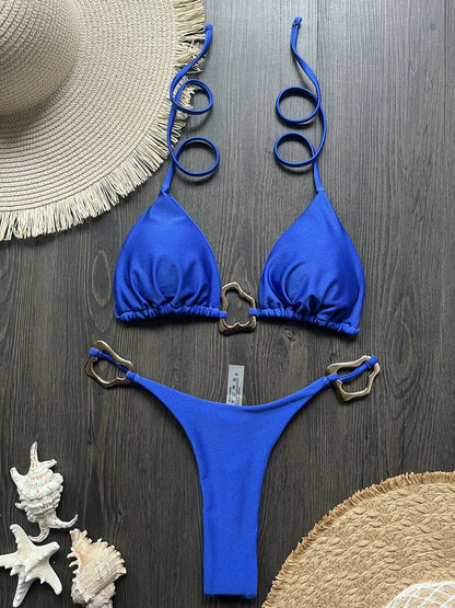 Halter Micro Bikini Set – Sexy Brazilian Beachwear