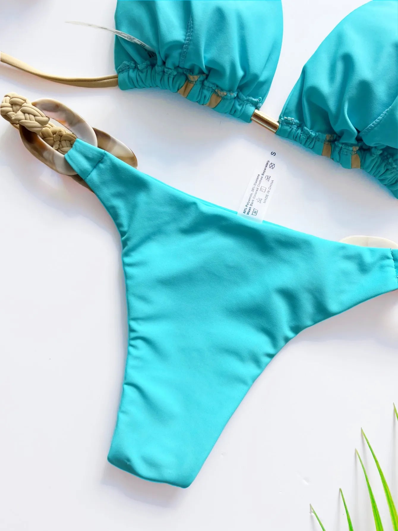 Women’s Sexy Brazilian Ring Bikini – Halter Micro Beach Swimsuit