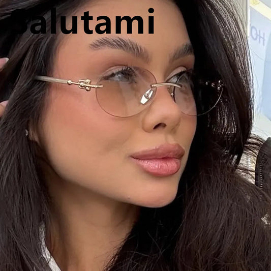 New Fashion Alloy Sunglasses for Women Elegant Outdoor Driving Sun Glasses Stylish Ladies Shades