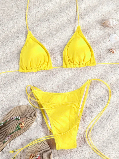 Bandage High Cut Bikini Set – Sexy Beachwear