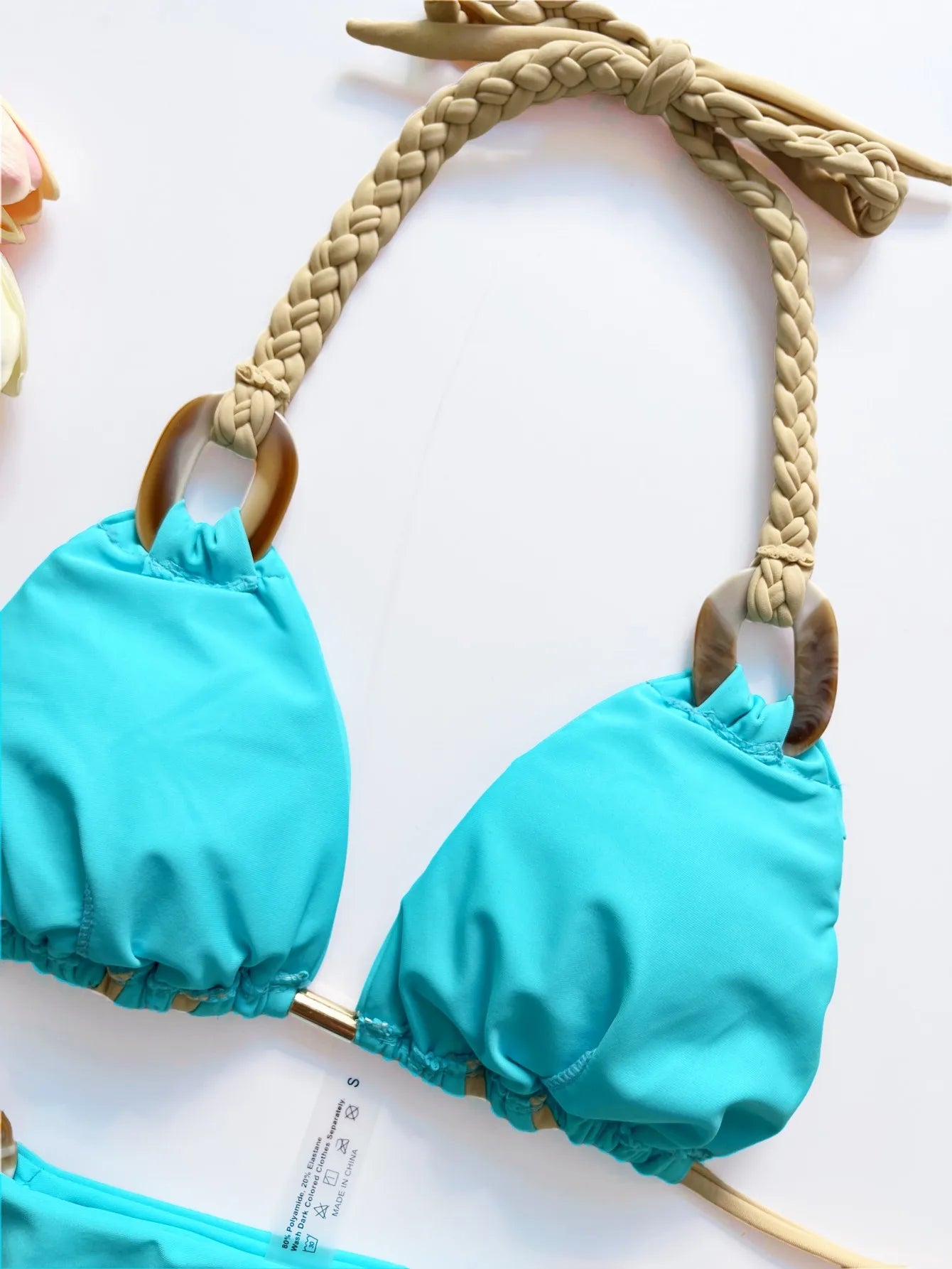 Women’s Sexy Brazilian Ring Bikini – Halter Micro Beach Swimsuit