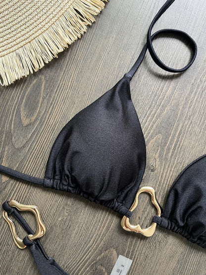 Halter Micro Bikini Set – Sexy Brazilian Beachwear