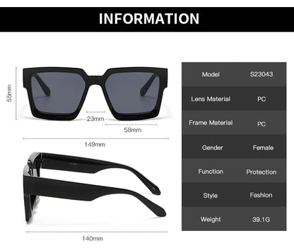 Retro Small Square Sunglasses – Vintage Designer UV400 Shades