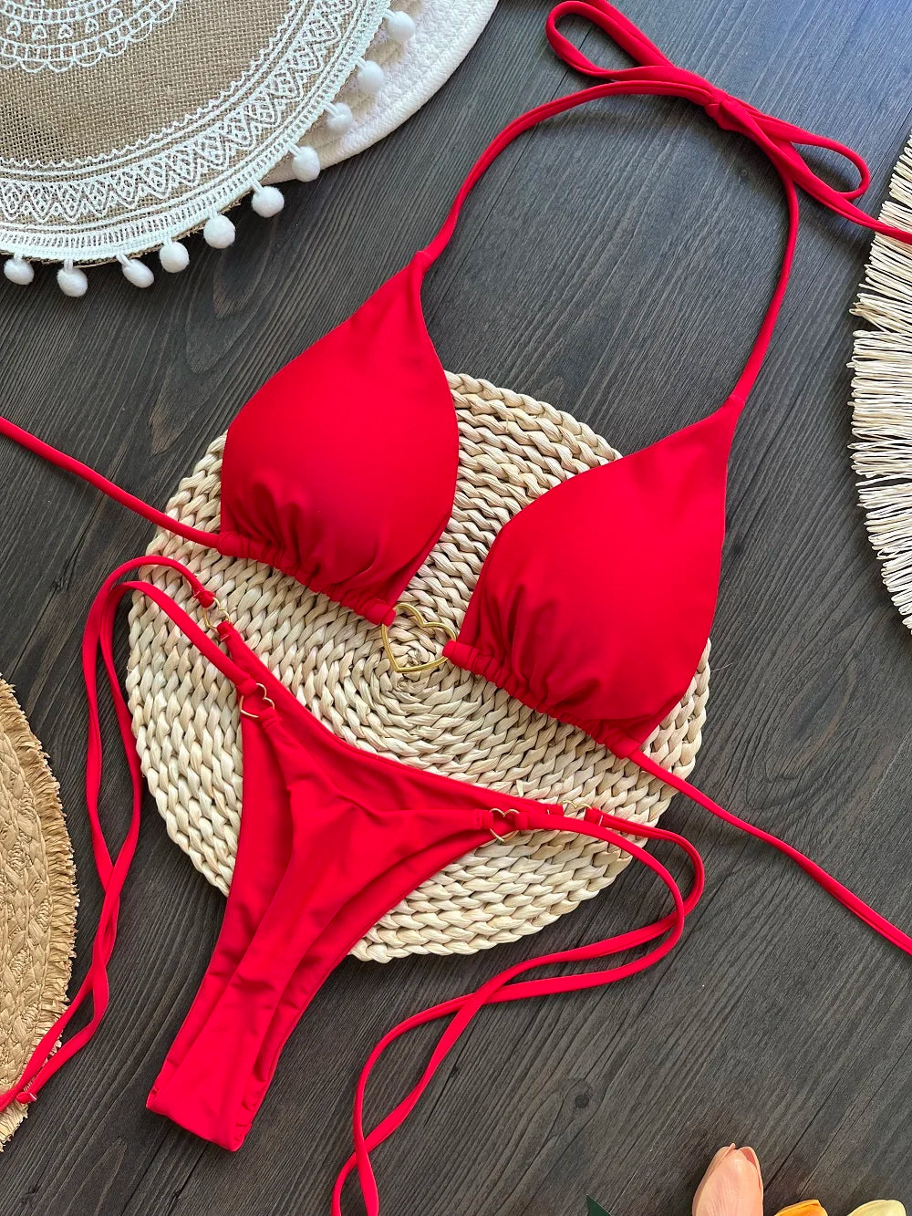 Sexy Print Brazilian Bikini Set – Women’s Thong Beach Swimwear
