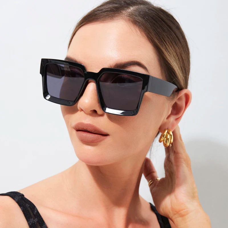 Retro Small Square Sunglasses – Vintage Designer UV400 Shades