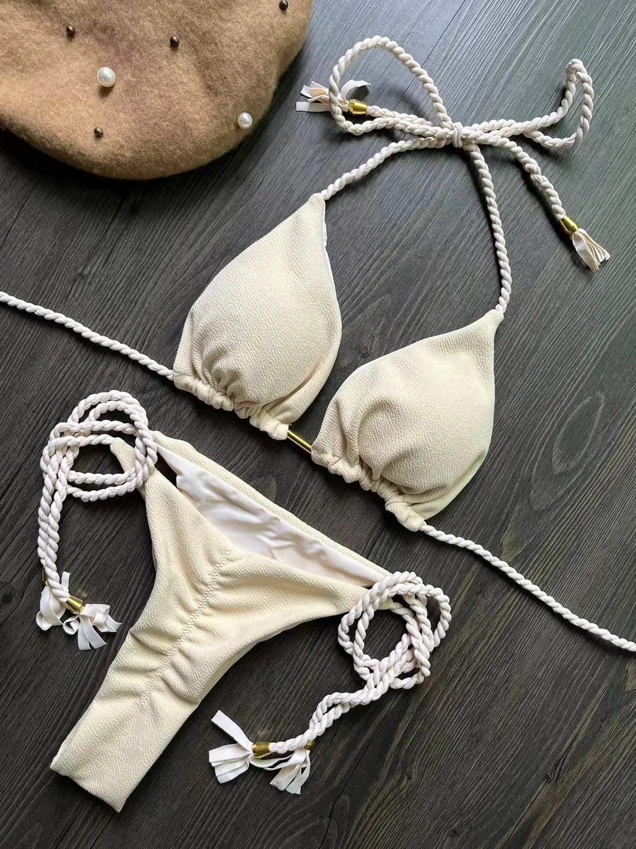 RUOTONGSEPT Sexy Bandage Bikini Set – Brazilian Triangle Two-Piece Swimwear ☀️