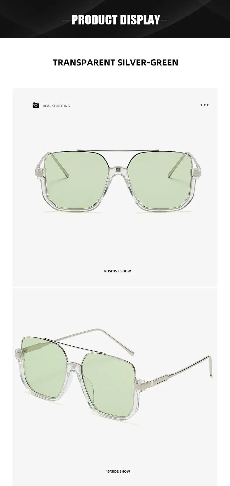 Retro Pilot Metal Sunglasses – Korean Style Square UV400 Shades for Women