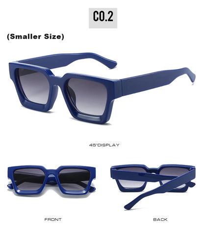 Retro Small Square Sunglasses – Vintage Designer UV400 Shades
