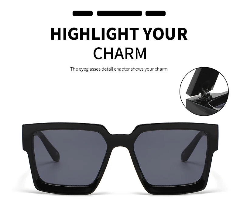 Retro Small Square Sunglasses – Vintage Designer UV400 Shades
