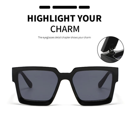 Retro Small Square Sunglasses – Vintage Designer UV400 Shades