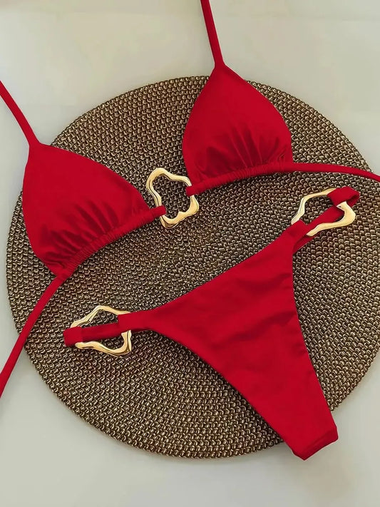 Halter Micro Bikini Set – Sexy Brazilian Beachwear