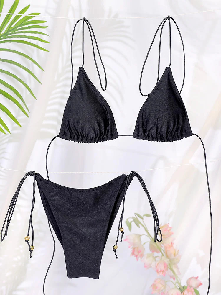 Bandage High Cut Bikini Set – Sexy Beachwear
