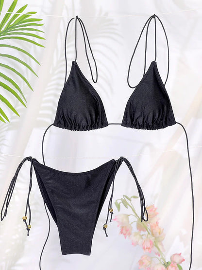 Bandage High Cut Bikini Set – Sexy Beachwear
