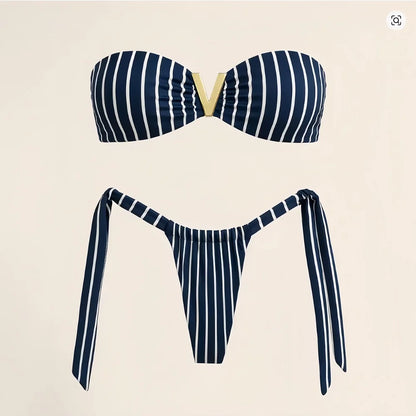 Sexy Micro Bikini 2026 – Push Up Brazilian Print Swimsuit