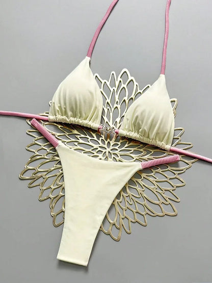 Micro Brazilian Bikini Push Up 2026 – Sexy Thong Swimsuit
