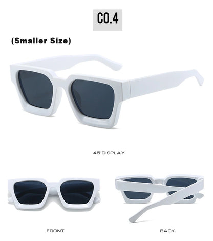 Retro Small Square Sunglasses – Vintage Designer UV400 Shades