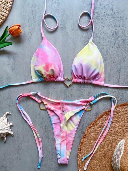 Sexy Print Brazilian Bikini Set – Women’s Thong Beach Swimwear