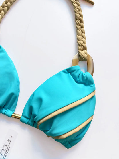 Women’s Sexy Brazilian Ring Bikini – Halter Micro Beach Swimsuit