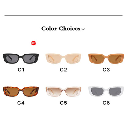 Vintage Designer Small Square Sunglasses – Classic Black Women’s Shades
