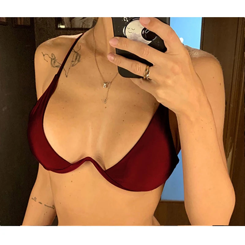 Summer Women Push Up Bikini Set Sexy Two Piece Swimsuit Beach Swimwear Bathing Suit