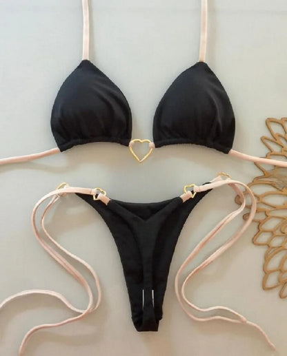 Sexy Print Brazilian Bikini Set – Women’s Thong Beach Swimwear