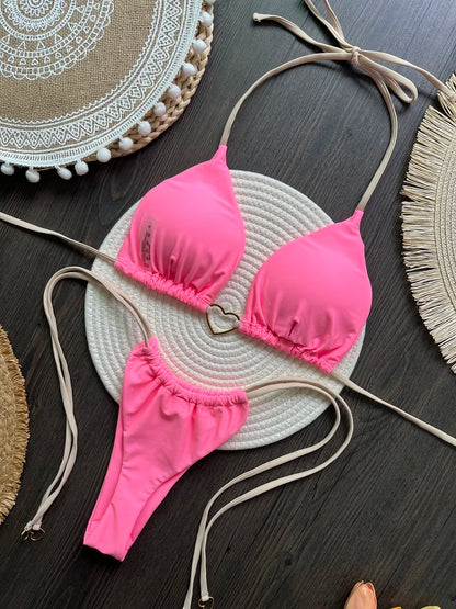 Sexy Print Brazilian Bikini Set – Women’s Thong Beach Swimwear