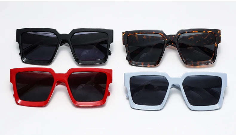 Retro Small Square Sunglasses – Vintage Designer UV400 Shades