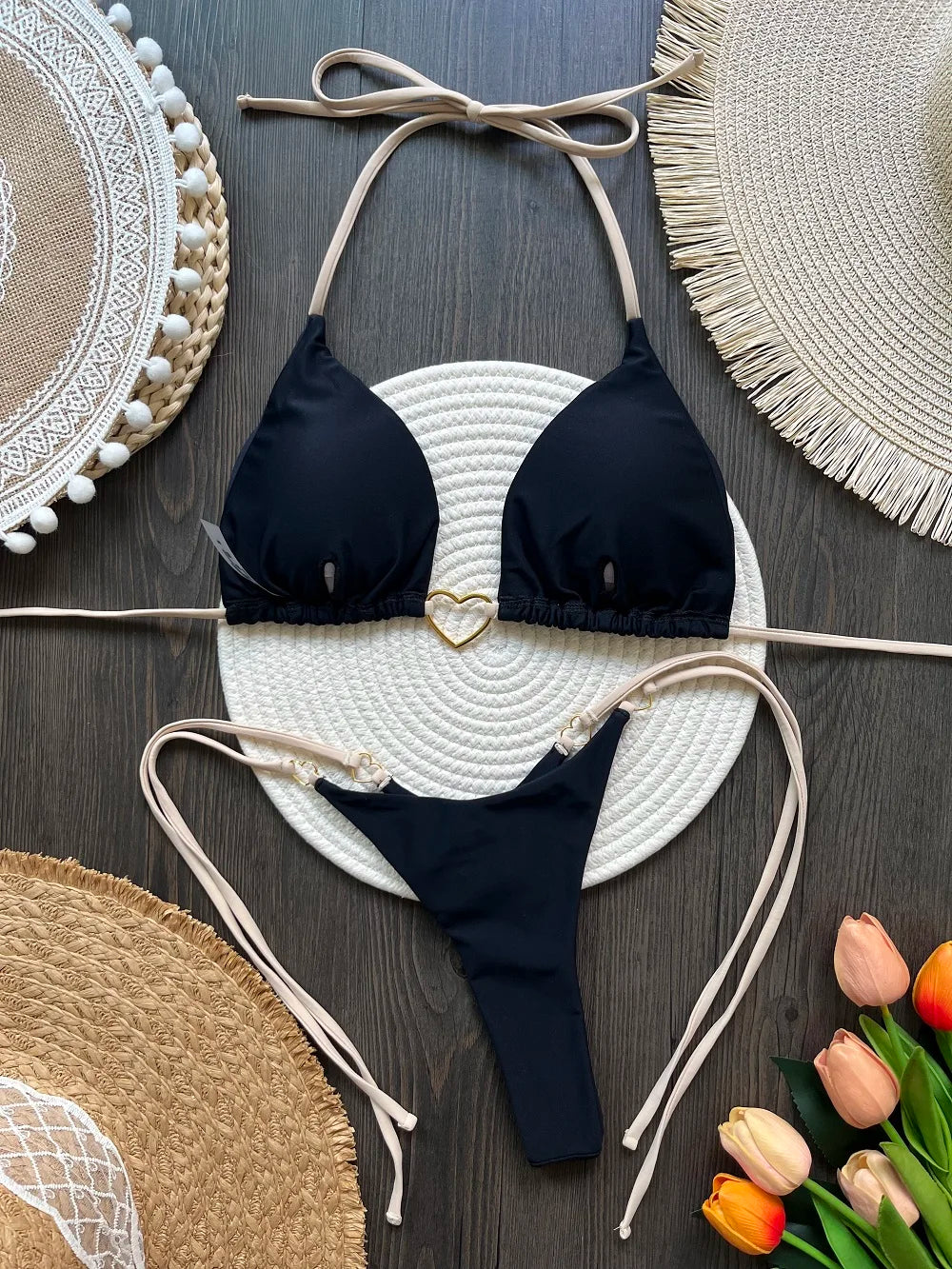 Sexy Print Brazilian Bikini Set – Women’s Thong Beach Swimwear