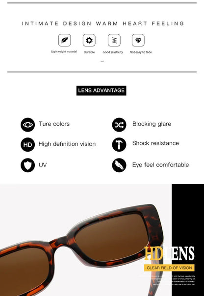 Vintage Designer Small Square Sunglasses – Classic Black Women’s Shades
