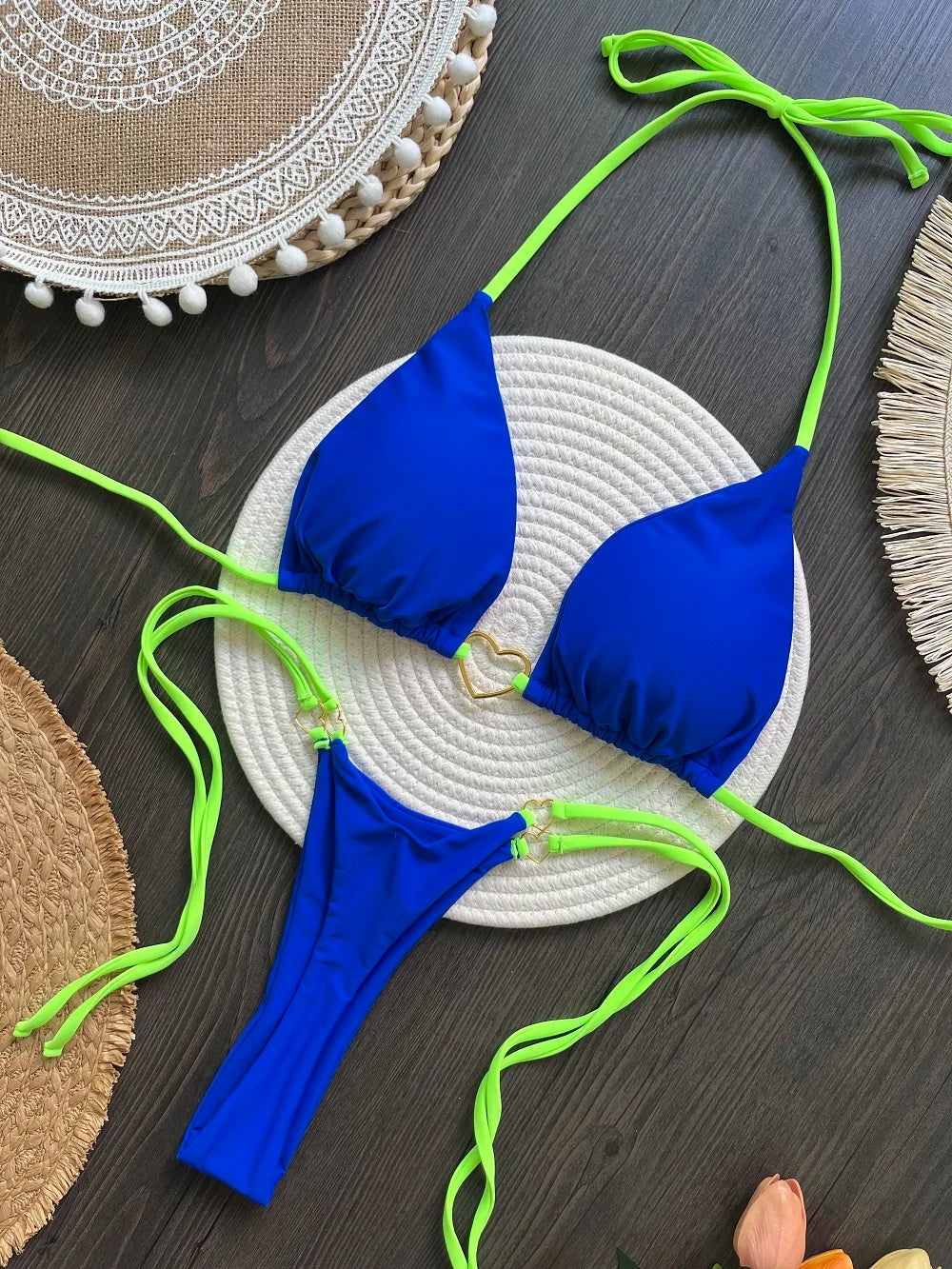 Sexy Print Brazilian Bikini Set – Women’s Thong Beach Swimwear