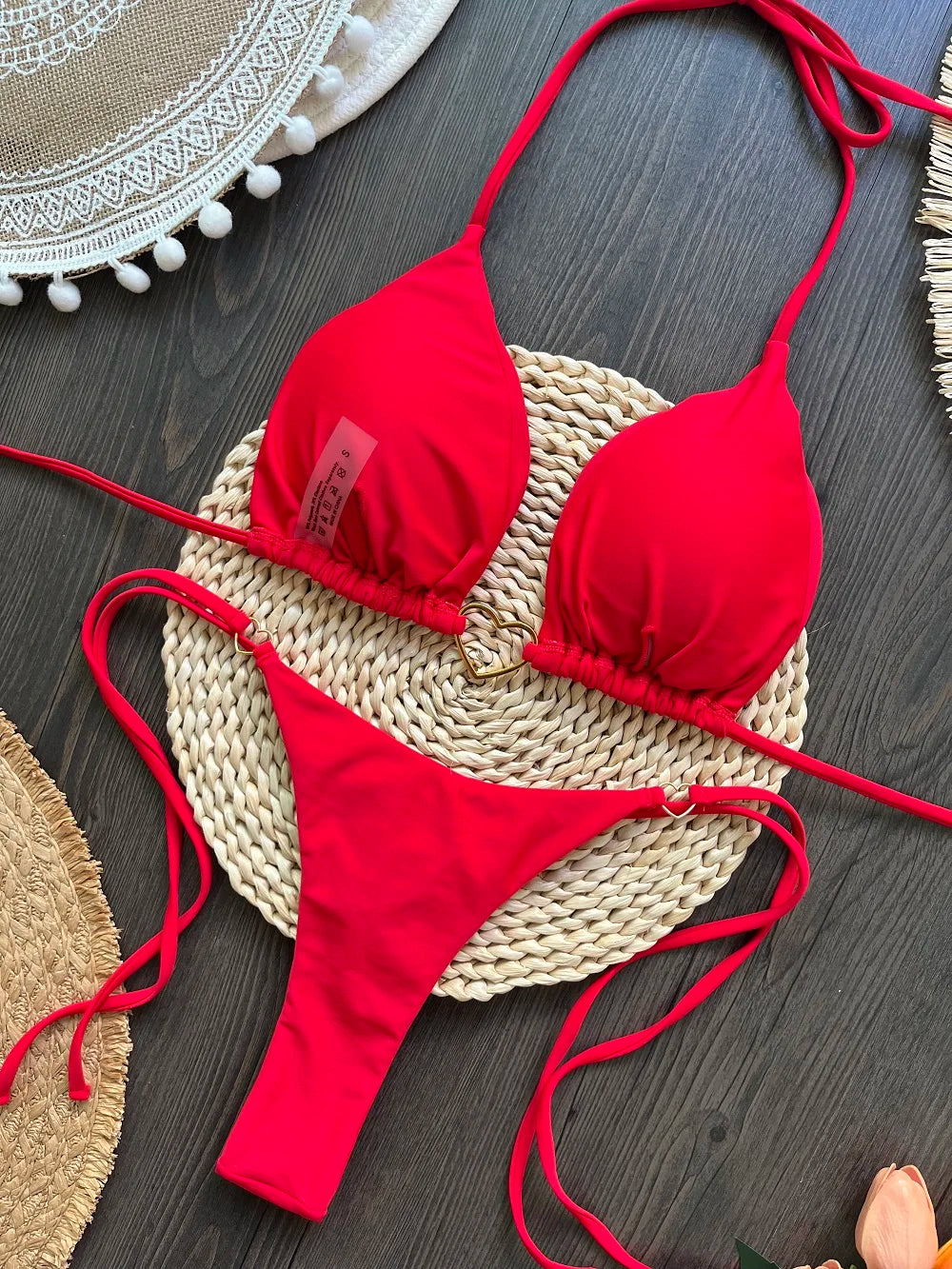 Sexy Print Brazilian Bikini Set – Women’s Thong Beach Swimwear