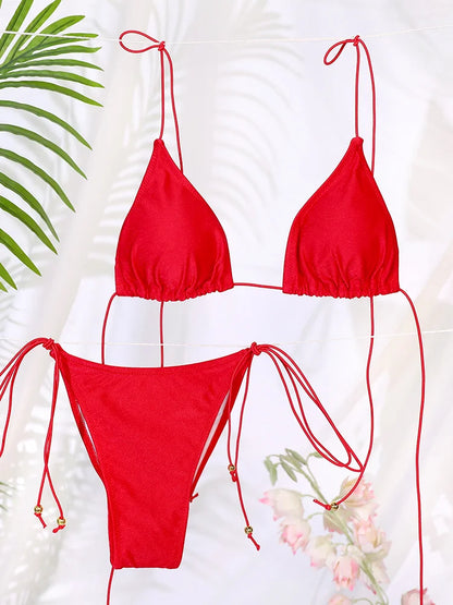 Bandage High Cut Bikini Set – Sexy Beachwear