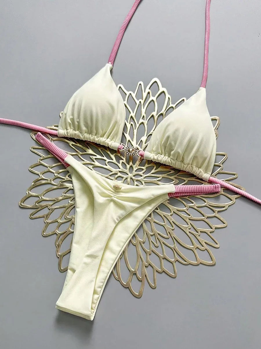 Micro Brazilian Bikini Push Up 2026 – Sexy Thong Swimsuit