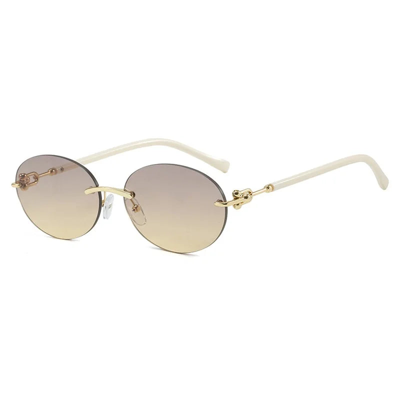 New Fashion Alloy Sunglasses for Women Elegant Outdoor Driving Sun Glasses Stylish Ladies Shades