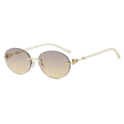 New Fashion Alloy Sunglasses for Women Elegant Outdoor Driving Sun Glasses Stylish Ladies Shades