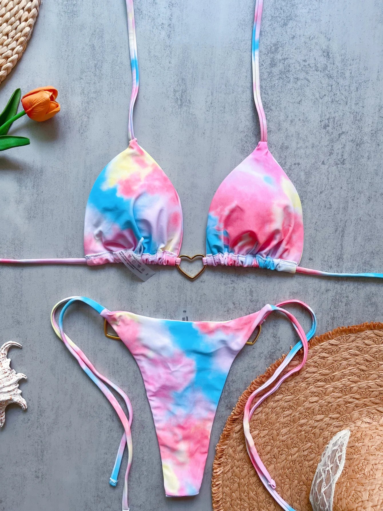 Sexy Print Brazilian Bikini Set – Women’s Thong Beach Swimwear
