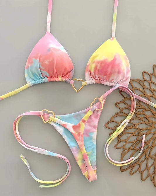 Sexy Print Brazilian Bikini Set – Women’s Thong Beach Swimwear